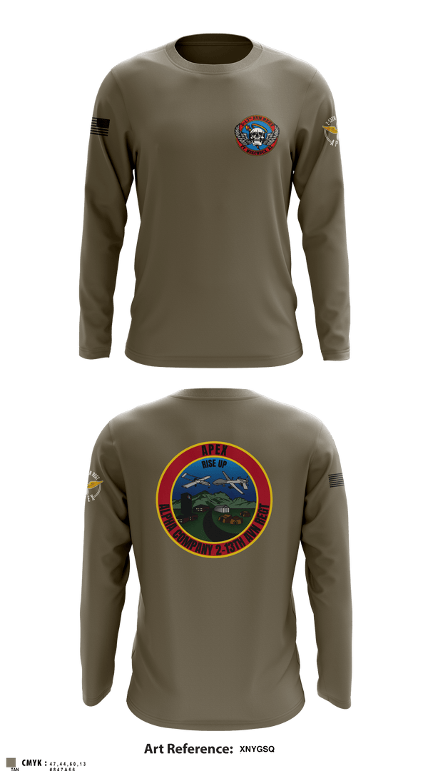 Long Sleeve Performance Shirt, A Co, 2-13th AVN REGT, , Teamtime, Team time, sublimation, custom sports apparel, team uniforms, spirit wear, spiritwear, sports uniforms, custom shirts, team store, custom team store, fundraiser sports, apparel fundraiser