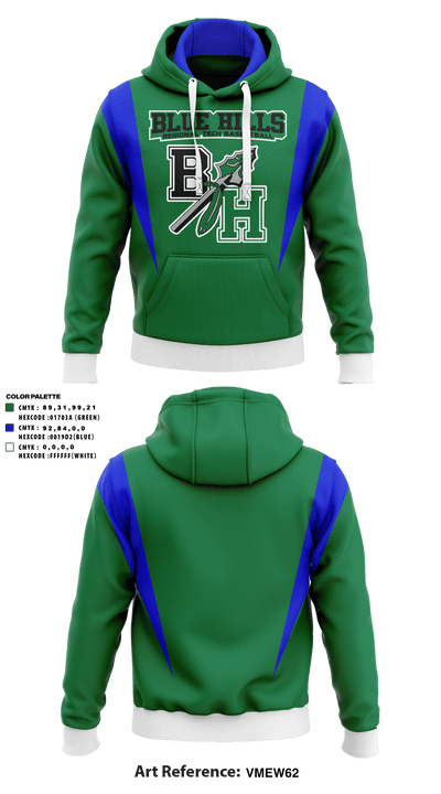 Blue Hills Regional Tech School Basketball 89604210 Hoodie - 1