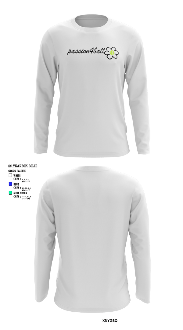 Long Sleeve Performance Shirt, Passion4ball, Tennis, Teamtime, Team time, sublimation, custom sports apparel, team uniforms, spirit wear, spiritwear, sports uniforms, custom shirts, team store, custom team store, fundraiser sports, apparel fundraiser