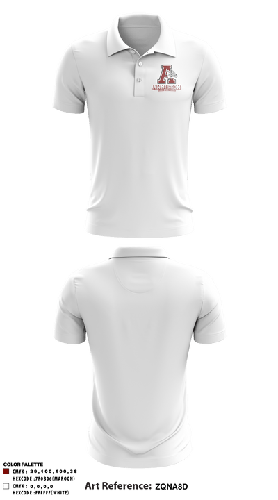 Anniston High School 96960836 Short Sleeve Performance Polo - 5