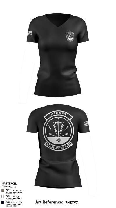 TRF 57839802 Women's Short Sleeve V-neck Shirt - 3