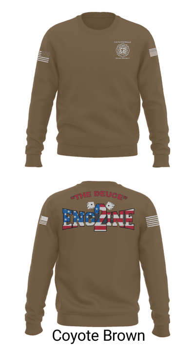Fayetteville Fire Department Station 2 7594023 Crew Neck Sweatshirt - 8
