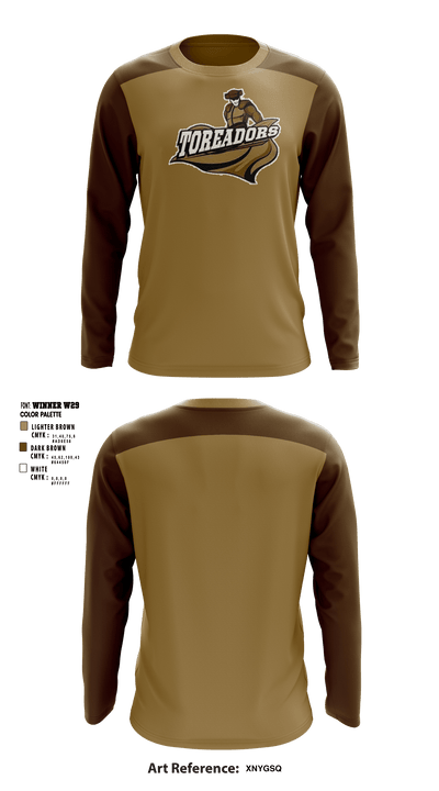 Jim Barnes Middle School 84471693 Long Sleeve Performance Shirt - 1