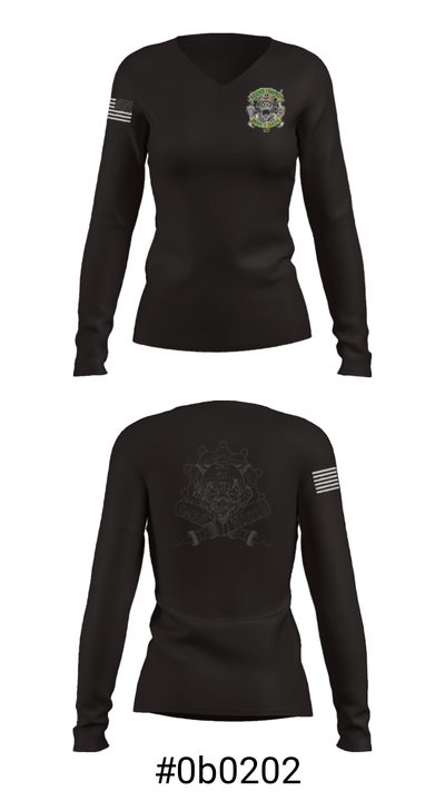 War Hogs 92830770 Women's Long Sleeve V-neck Shirt - 37