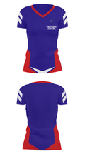 Utica Academy of Science Charter School (High School) Soccer 7233794 Women's Short Sleeve V-neck Shirt - 8