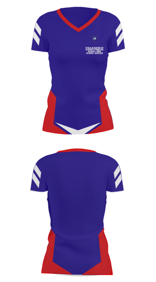 Women's Short Sleeve Vneck Shirt, Utica Academy of Science Charter School (High School) Soccer, Men's Soccer, Teamtime, Team time, sublimation, custom sports apparel, team uniforms, spirit wear, spiritwear, sports uniforms, custom shirts, team store, custom team store, fundraiser sports, apparel fundraiser