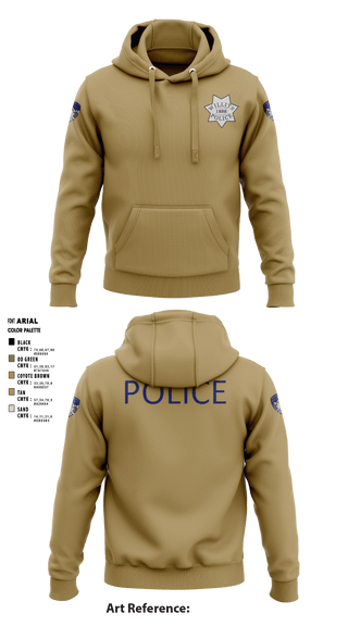 Hoodie, Willits Little Lake JRTF, Police, Teamtime, Team time, sublimation, custom sports apparel, team uniforms, spirit wear, spiritwear, sports uniforms, custom shirts, team store, custom team store, fundraiser sports, apparel fundraiser