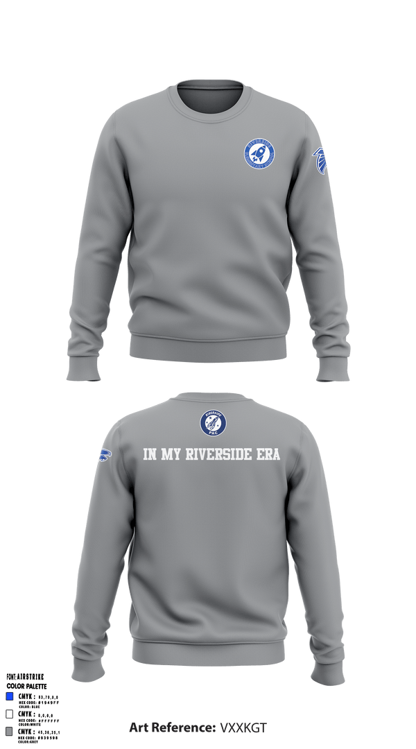 Crew Neck Sweatshirt, Riverside Elementary School, Spirit Store, Teamtime, Team time, sublimation, custom sports apparel, team uniforms, spirit wear, spiritwear, sports uniforms, custom shirts, team store, custom team store, fundraiser sports, apparel fundraiser