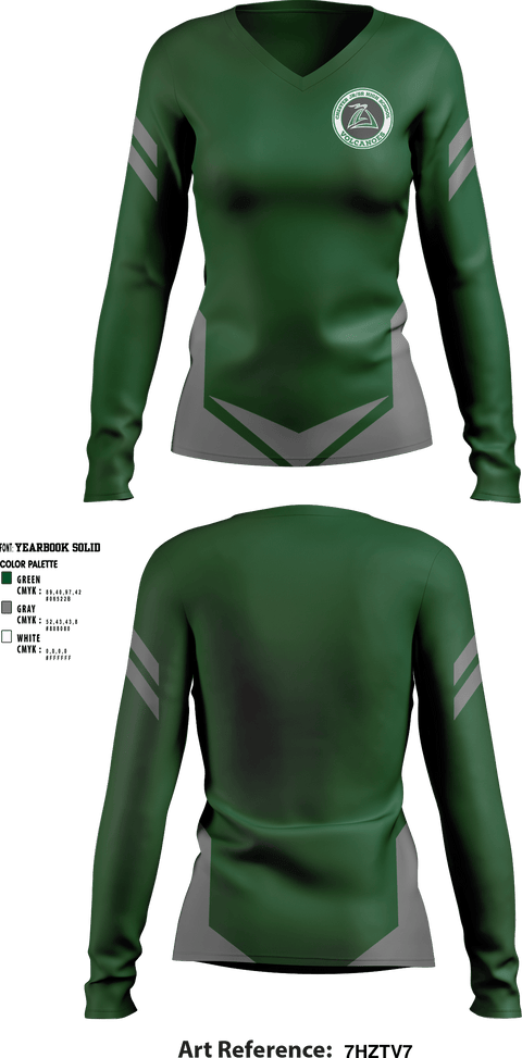Women's Long Sleeve Vneck Shirt, Chester High School, Spirit Store, Teamtime, Team time, sublimation, custom sports apparel, team uniforms, spirit wear, spiritwear, sports uniforms, custom shirts, team store, custom team store, fundraiser sports, apparel fundraiser