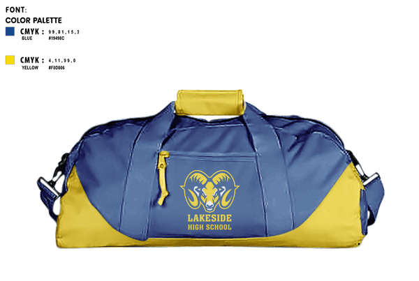 Duffle Bag, Lakeside High School Arkansas, School Spirit Store, Teamtime, Team time, sublimation, custom sports apparel, team uniforms, spirit wear, spiritwear, sports uniforms, custom shirts, team store, custom team store, fundraiser sports, apparel fundraiser