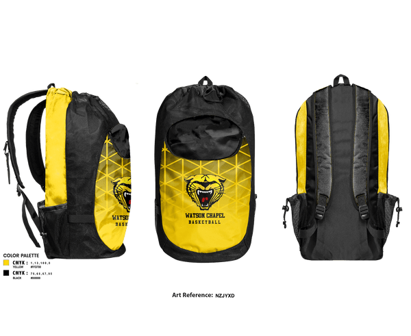 Gear Bag, Watson Chapel Junior High School Basketball, Men's Basketball, Teamtime, Team time, sublimation, custom sports apparel, team uniforms, spirit wear, spiritwear, sports uniforms, custom shirts, team store, custom team store, fundraiser sports, apparel fundraiser
