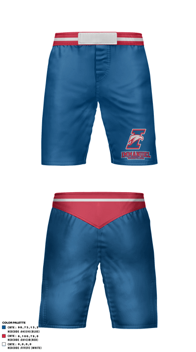 Immanuel High School Wrestling 69390749 Fight Shorts - 1
