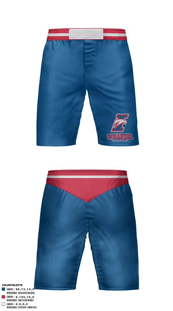Fight Shorts, Immanuel High School Wrestling, Wrestling, Teamtime, Team time, sublimation, custom sports apparel, team uniforms, spirit wear, spiritwear, sports uniforms, custom shirts, team store, custom team store, fundraiser sports, apparel fundraiser