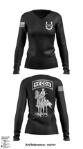 1-635th Scout Platoon 89807222 Women's Long Sleeve V-neck Shirt - 2