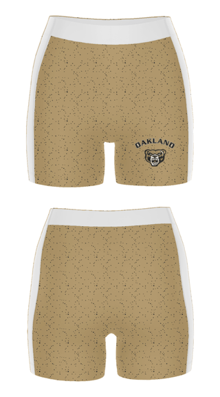 Women's Compression Shorts, Oakland University Golf, Golf, Teamtime, Team time, sublimation, custom sports apparel, team uniforms, spirit wear, spiritwear, sports uniforms, custom shirts, team store, custom team store, fundraiser sports, apparel fundraiser