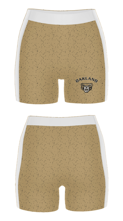 Oakland University Golf 96928168 Women's Compression Shorts - 12