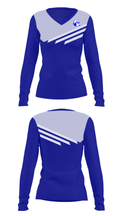 Burke High School Basketball 62603796 Women's Long Sleeve V-neck Shirt - 26