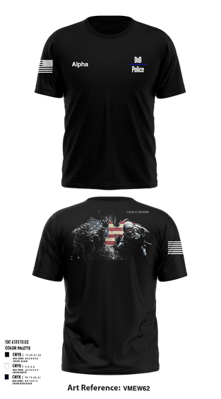 Short Sleeve Performance Shirt, DoD Police, Police, Teamtime, Team time, sublimation, custom sports apparel, team uniforms, spirit wear, spiritwear, sports uniforms, custom shirts, team store, custom team store, fundraiser sports, apparel fundraiser