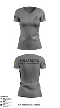 Hillsboro Police Department 31441057 Women's Short Sleeve V-neck Shirt - 6