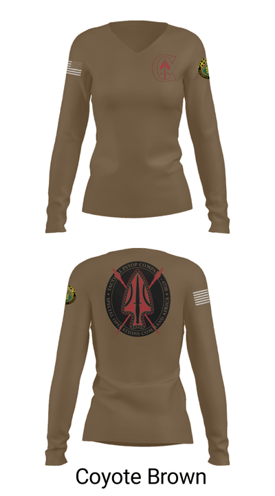 Chaos 7th 54905968 Women's Long Sleeve V-neck Shirt - 38