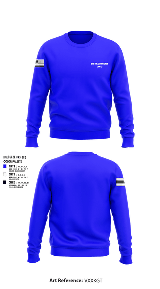 Crew Neck Sweatshirt, Detachment 340, Air Force, Teamtime, Team time, sublimation, custom sports apparel, team uniforms, spirit wear, spiritwear, sports uniforms, custom shirts, team store, custom team store, fundraiser sports, apparel fundraiser