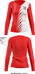 undefined Women's Long Sleeve V-neck Shirt - 1