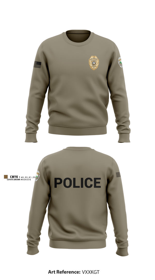 Crew Neck Sweatshirt, TAYLORSVILLE POLICE, Police, Teamtime, Team time, sublimation, custom sports apparel, team uniforms, spirit wear, spiritwear, sports uniforms, custom shirts, team store, custom team store, fundraiser sports, apparel fundraiser