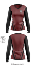Douglas High School Softball 29791521 Women's Long Sleeve V-neck Shirt - 10
