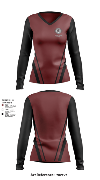 Women's Long Sleeve Vneck Shirt, Douglas High School Softball, Softball, Teamtime, Team time, sublimation, custom sports apparel, team uniforms, spirit wear, spiritwear, sports uniforms, custom shirts, team store, custom team store, fundraiser sports, apparel fundraiser