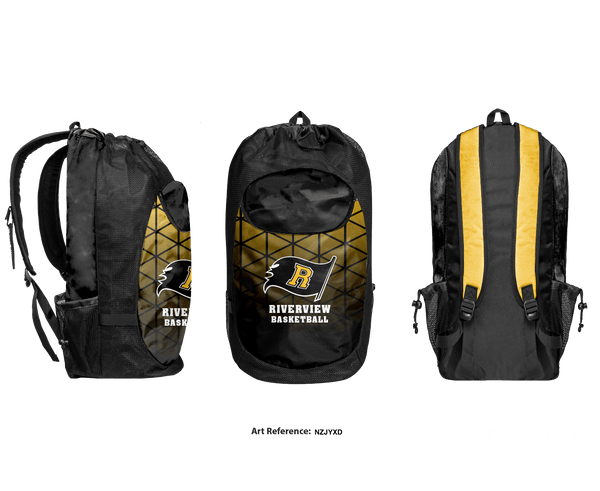 Gear Bag, Riverview High School Basketball, Men's Basketball, Teamtime, Team time, sublimation, custom sports apparel, team uniforms, spirit wear, spiritwear, sports uniforms, custom shirts, team store, custom team store, fundraiser sports, apparel fundraiser