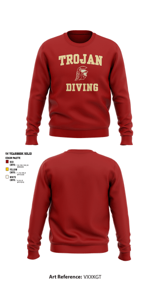 Crew Neck Sweatshirt, University Of Southern California Diving, Spirit Store, Teamtime, Team time, sublimation, custom sports apparel, team uniforms, spirit wear, spiritwear, sports uniforms, custom shirts, team store, custom team store, fundraiser sports, apparel fundraiser