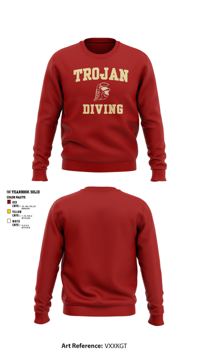 University Of Southern California Diving 38780209 Crew Neck Sweatshirt - 4