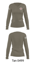 Ghost Med 32918905 Women's Long Sleeve V-neck Shirt - 39