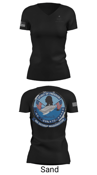 Women's Short Sleeve Vneck Shirt, , Navy, Teamtime, Team time, sublimation, custom sports apparel, team uniforms, spirit wear, spiritwear, sports uniforms, custom shirts, team store, custom team store, fundraiser sports, apparel fundraiser