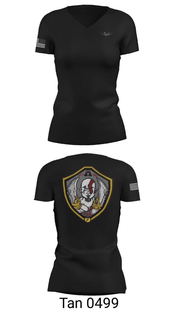 Women's Short Sleeve Vneck Shirt, , Army, Teamtime, Team time, sublimation, custom sports apparel, team uniforms, spirit wear, spiritwear, sports uniforms, custom shirts, team store, custom team store, fundraiser sports, apparel fundraiser