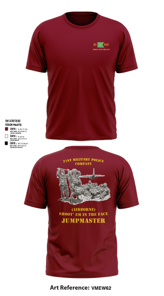 Short Sleeve Performance Shirt, 21ST MILITARY POLICE COMPANY (AIRBORNE), Army, Teamtime, Team time, sublimation, custom sports apparel, team uniforms, spirit wear, spiritwear, sports uniforms, custom shirts, team store, custom team store, fundraiser sports, apparel fundraiser