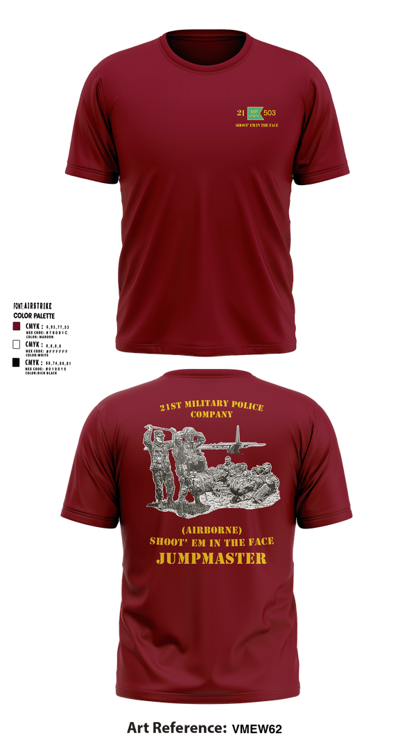 Short Sleeve Performance Shirt, 21ST MILITARY POLICE COMPANY (AIRBORNE), Army, Teamtime, Team time, sublimation, custom sports apparel, team uniforms, spirit wear, spiritwear, sports uniforms, custom shirts, team store, custom team store, fundraiser sports, apparel fundraiser