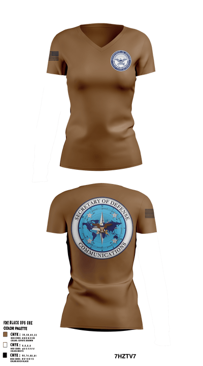SDC-Cables 96659915 Women's Short Sleeve V-neck Shirt - 3