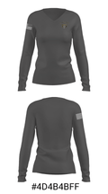 Oakland University Golf 96928168 Women's Long Sleeve V-neck Shirt - 36