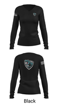 Rex95 Dino’s 52656726 Women's Long Sleeve V-neck Shirt - 13