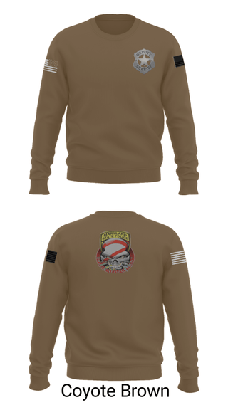 Crew Neck Sweatshirt, , Police, Teamtime, Team time, sublimation, custom sports apparel, team uniforms, spirit wear, spiritwear, sports uniforms, custom shirts, team store, custom team store, fundraiser sports, apparel fundraiser