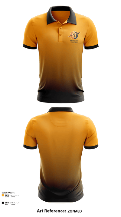 Ogallala High School Wrestling 28181125 Short Sleeve Performance Polo - 1