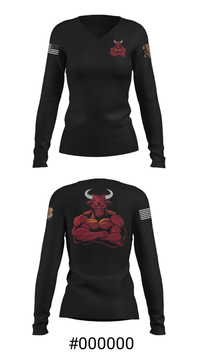 514 CES 37511137 Women's Long Sleeve V-neck Shirt - 33
