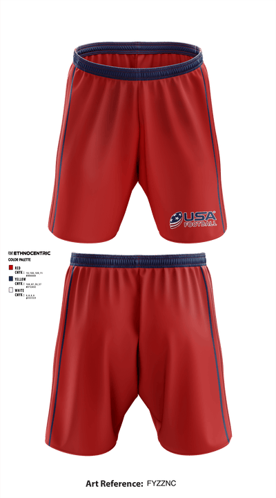 Copperas Chiefs 93621258 Athletic Shorts With Pockets - 1