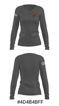 Fallbrook girls field hockey 45582540 Women's Long Sleeve V-neck Shirt - 33