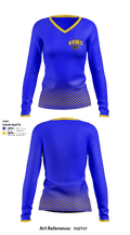 Parowan High School Track 74496610 Women's Long Sleeve V-neck Shirt - 1