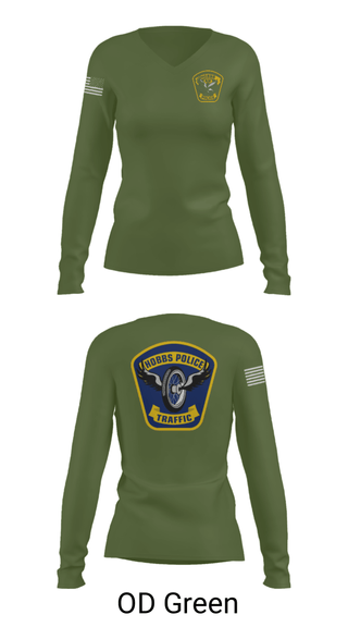 Women's Long Sleeve Vneck Shirt, , Police, Teamtime, Team time, sublimation, custom sports apparel, team uniforms, spirit wear, spiritwear, sports uniforms, custom shirts, team store, custom team store, fundraiser sports, apparel fundraiser