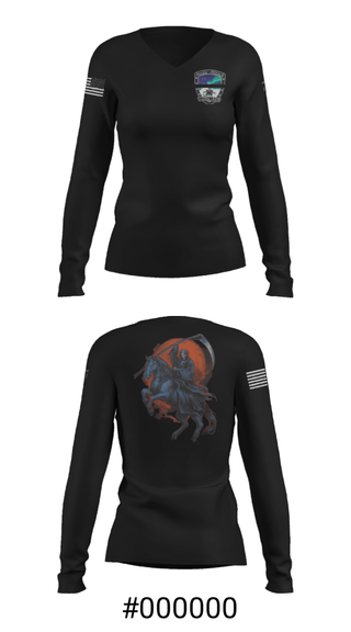 Women's Long Sleeve Vneck Shirt, , Army, Teamtime, Team time, sublimation, custom sports apparel, team uniforms, spirit wear, spiritwear, sports uniforms, custom shirts, team store, custom team store, fundraiser sports, apparel fundraiser