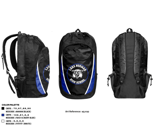 Gear Bag, Lake Norman High School, Spirit Store, Teamtime, Team time, sublimation, custom sports apparel, team uniforms, spirit wear, spiritwear, sports uniforms, custom shirts, team store, custom team store, fundraiser sports, apparel fundraiser