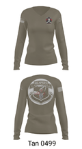 C Btry 2-32 FAR 54582520 Women's Long Sleeve V-neck Shirt - 41